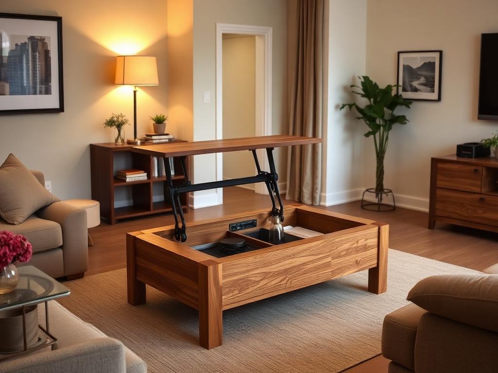 Compact Coffee Table Plans Compact coffee table woodworking plan with hidden storage