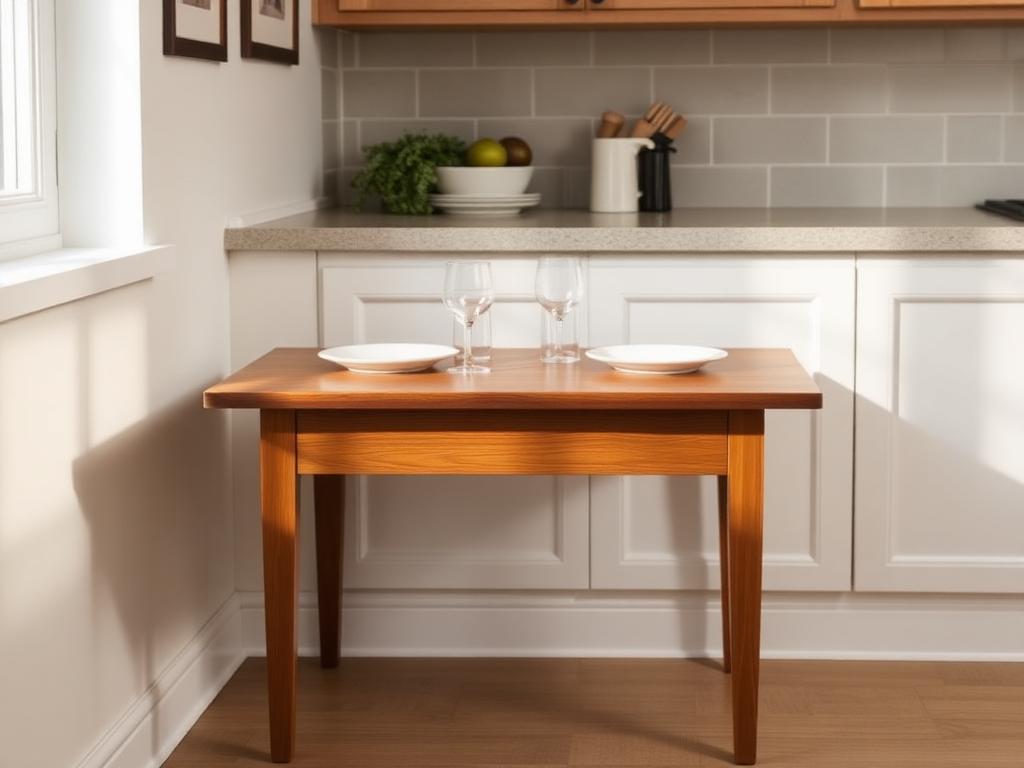 Wall Mounted Table Small Space Plan Wall mounted dining table woodworking plan for small space